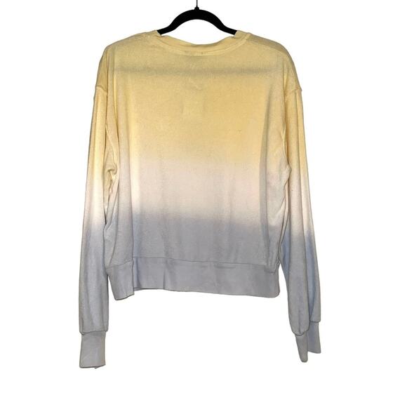 NWT Rails Ramon Sky Blue Dip Dye Long Sleeve Crew Neck Sweater LARGE - Picture 4 of 9